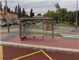 Marquesinas publicitarias junto al Hospital Virgen de la Arrixaca, El Palmar, Murcia